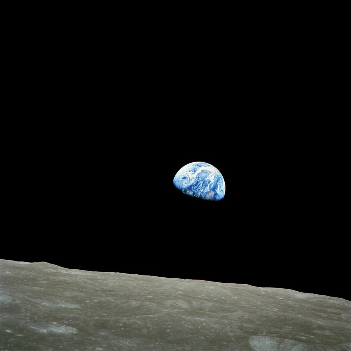 Earthrise From The Moon